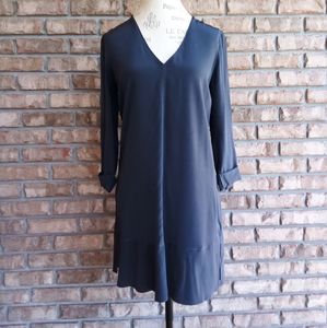 Rory Beca Blue Silk V-neck Dress.